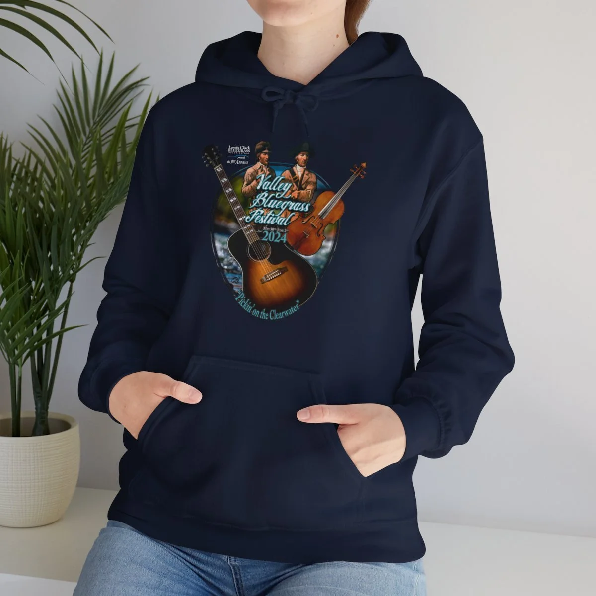 2024 Valley Bluegrass Festival Unisex Heavy Blend™ Hooded
