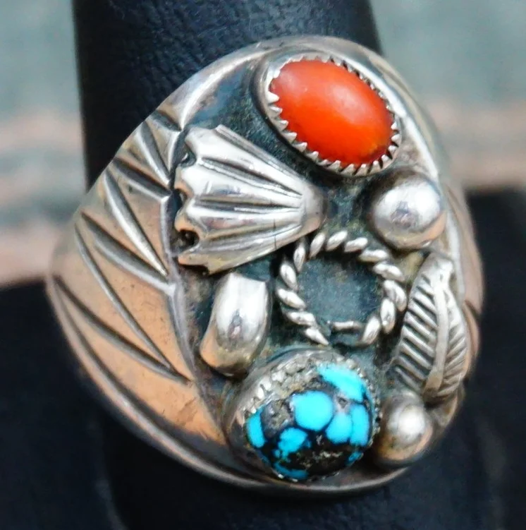 Men's navajo deals turquoise rings