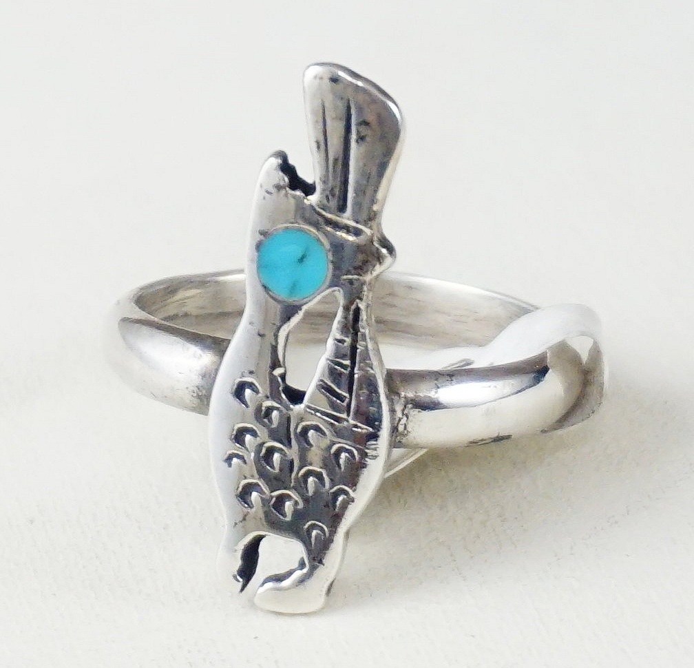 Details about   Vintage Turquoise Talon Navajo Large Men's Tribal Ring Sterling 22gr Size 11 