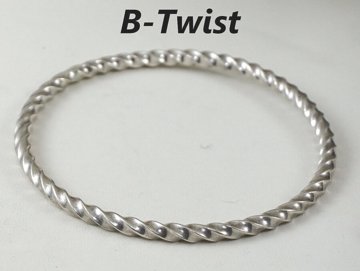 Item #930R- Mexican Sterling Silver Twist or Zig Zag Stamped 