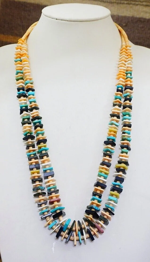 Item #982T- Santo Domingo Double Strand Multi Stone Chicklet