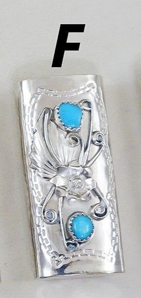 Vintage Sterling Silver Turquoise Full Size BIC Lighter Case -  Denmark