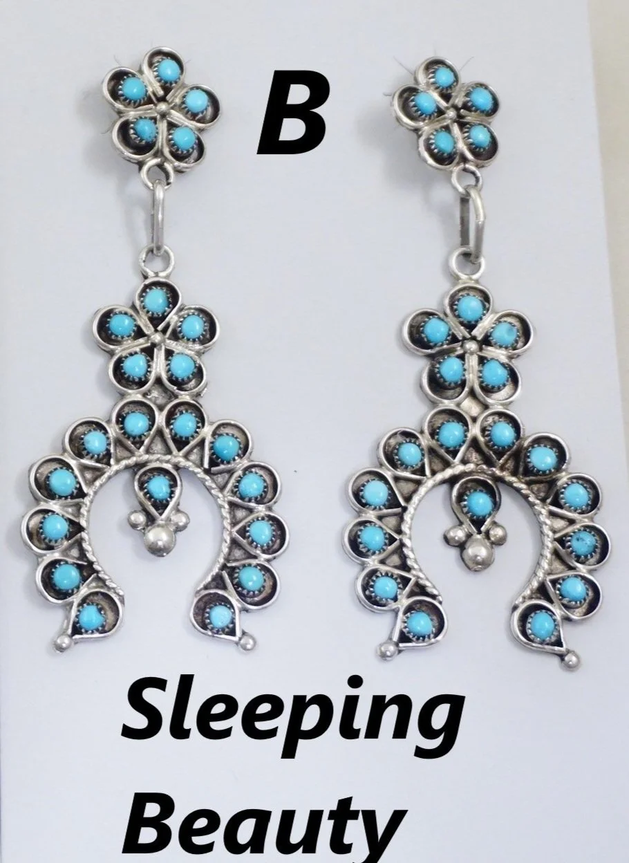 【美品】American Indian Jewelry「 Ⅱ 」「 Ⅲ 」 SIGNED Vintage Native American Indian Jewelry Sleeping