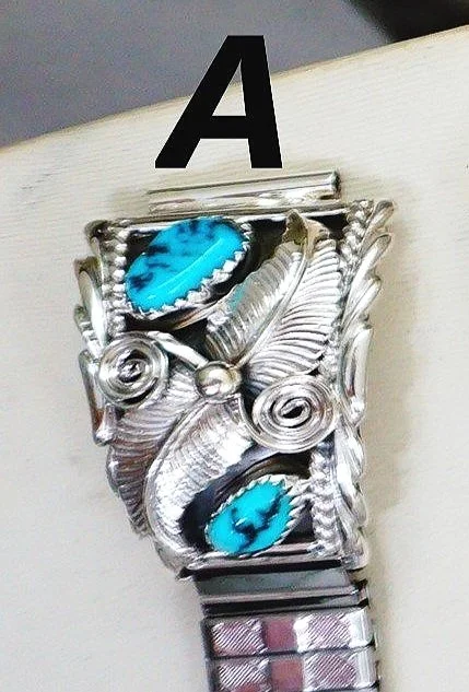 時計 Navajo Bracelet Men's Navajo Turquoise Watch Bands —Men's Native American