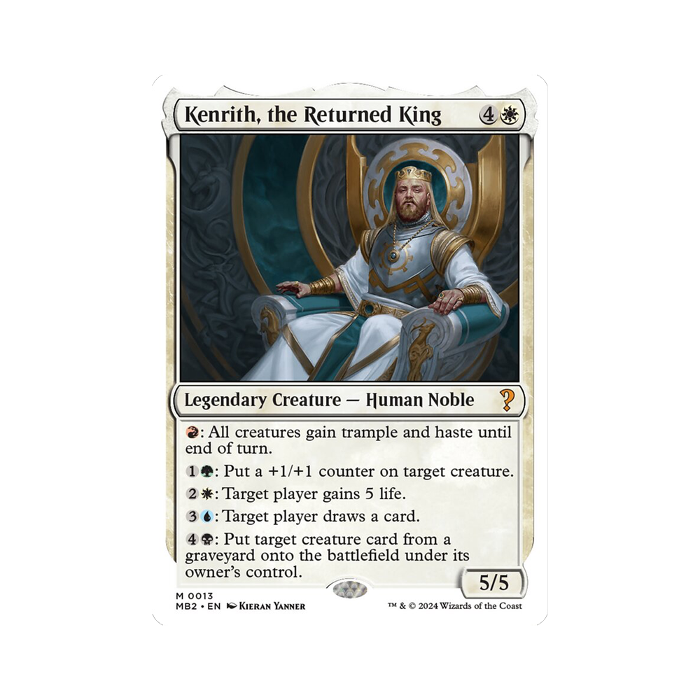 Kenrith, the Returned King Artist Proof — KIERAN YANNER
