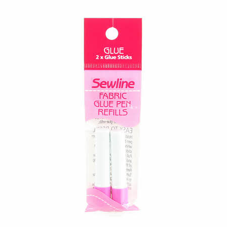 Multipack of 10 - Sewline Water-Soluble Fabric Glue Pen Refill 2/Pkg-Pink