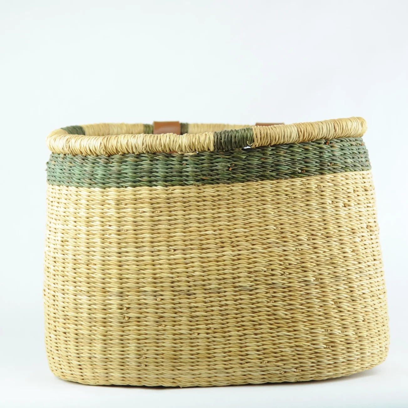 green bike basket