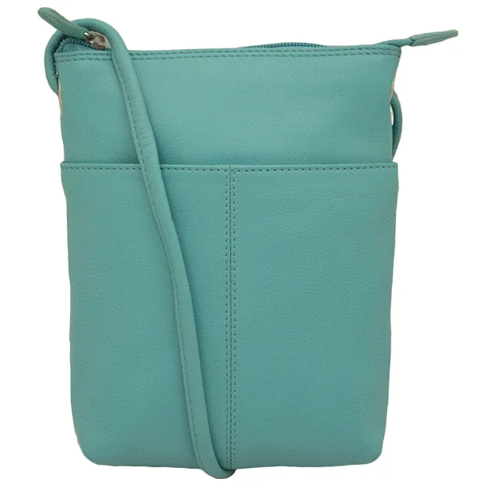 light blue small handbag