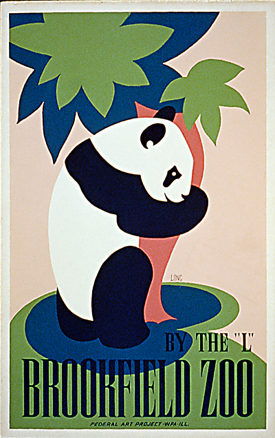 efterfølger høste Ordsprog Panda at Brookfield Zoo WPA Poster — MUSEUM OUTLETS