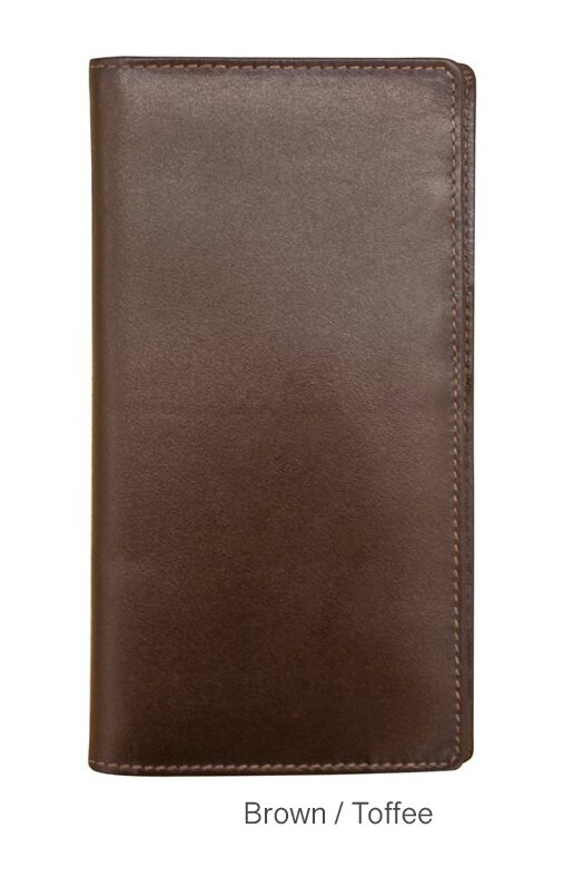 color leather checkbook case — MUSEUM OUTLETS