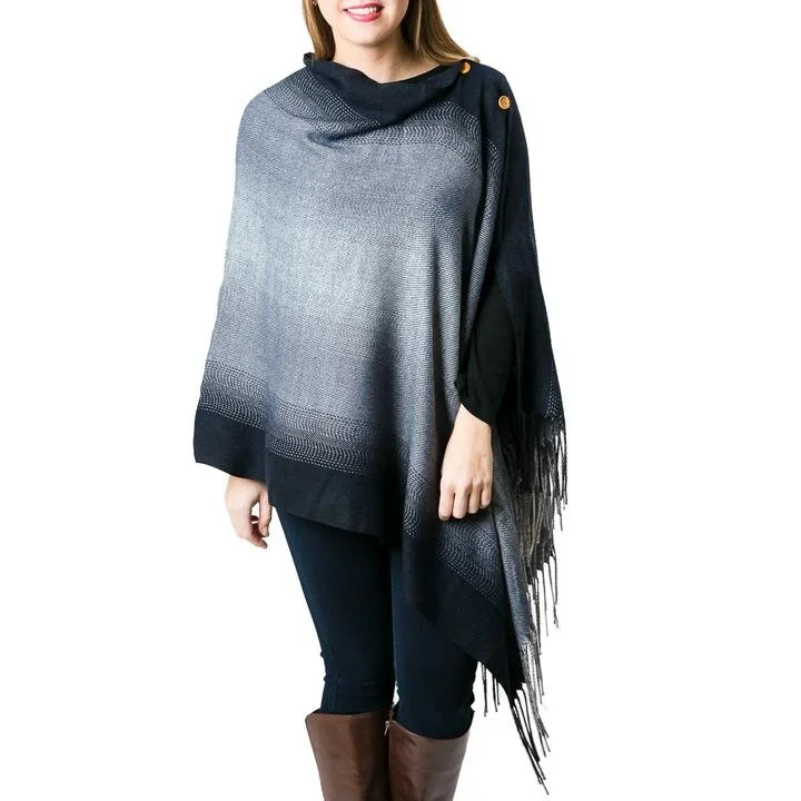 navy poncho wrap
