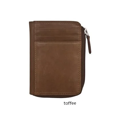 Privacy Card Case - Small Card Holder & Card Case | Truffle Toffee - Leather