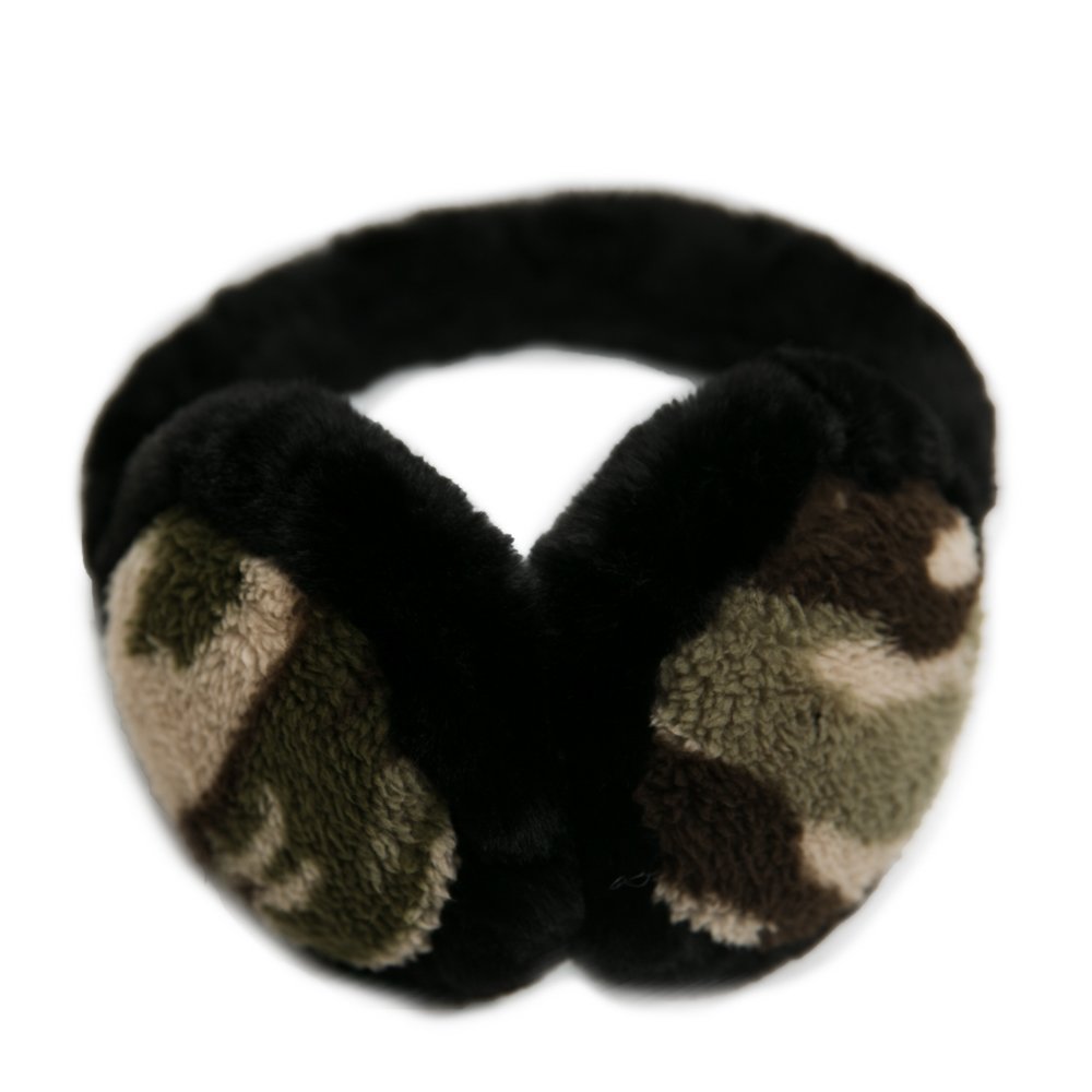Leopard Print Women's Warm Round Fluffy Faux Fur Earmuffs Ear Warmers Headband 