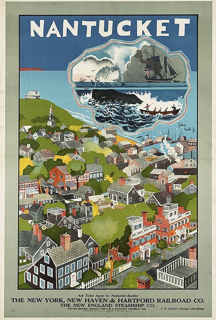 Nantucket Vintage Travel Poster by John Held — MUSEUM OUTLETS