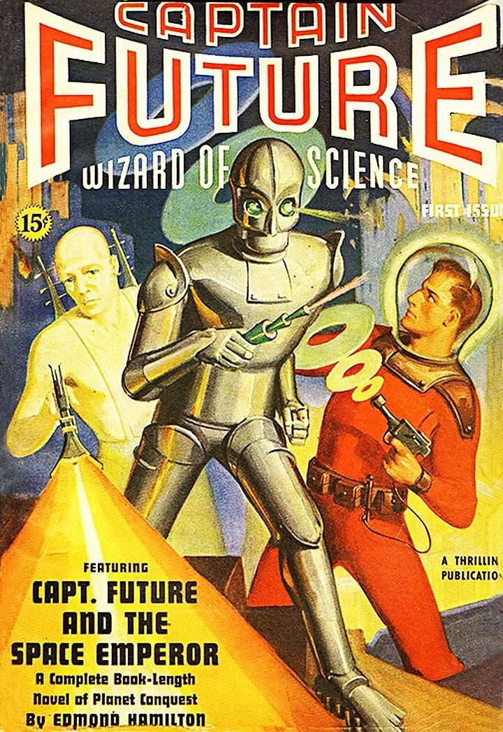 キャプテン フューチャー B2 ポスター CAPTAIN FUTURE Captain Future Vintage Magazine Cover Poster — MUSEUM OUTLETS