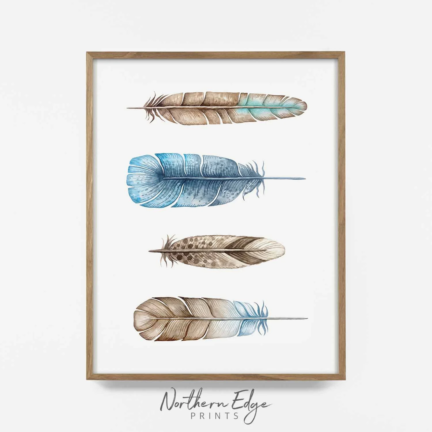Blue Feathers Digital Download