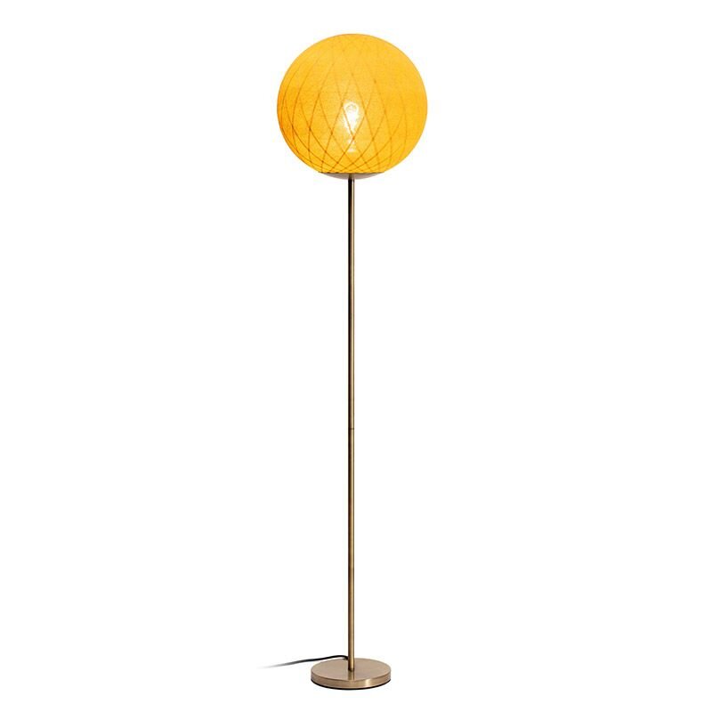 mustard yellow floor lamp