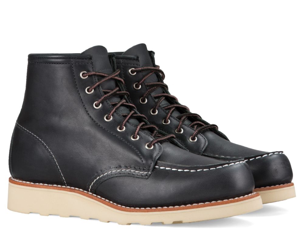 red wing 6 inch moc black