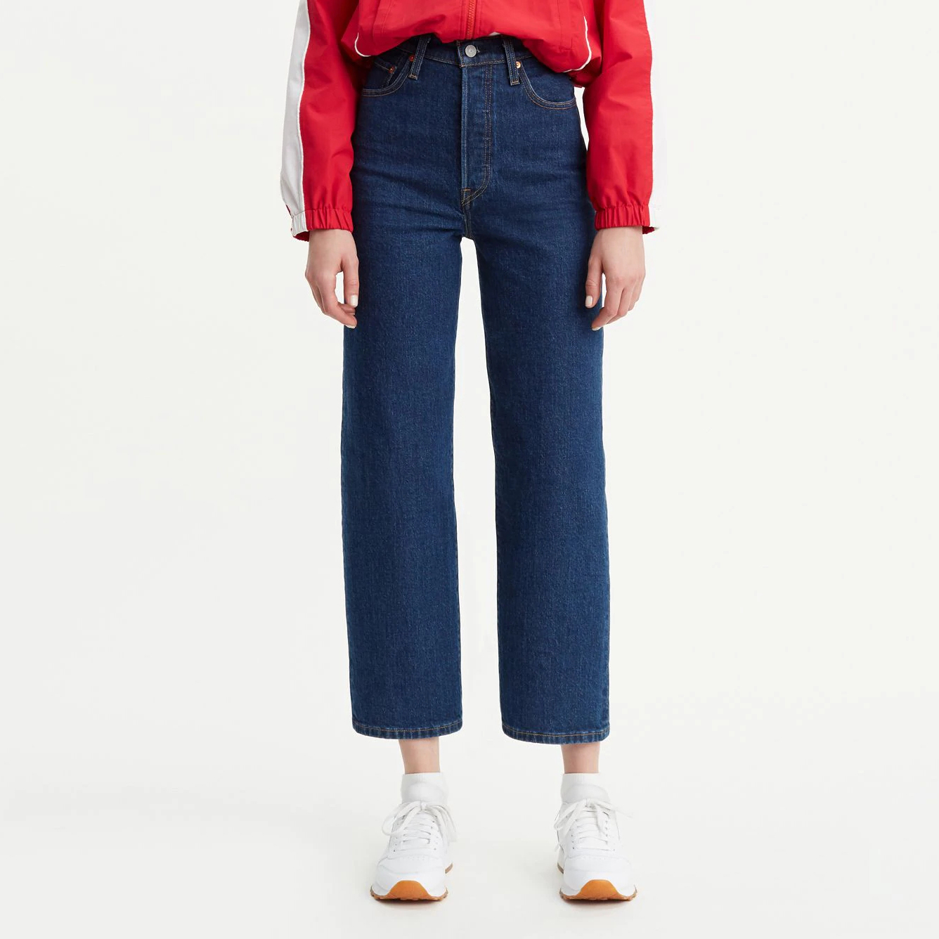 levi's premium ribcage straight ankle