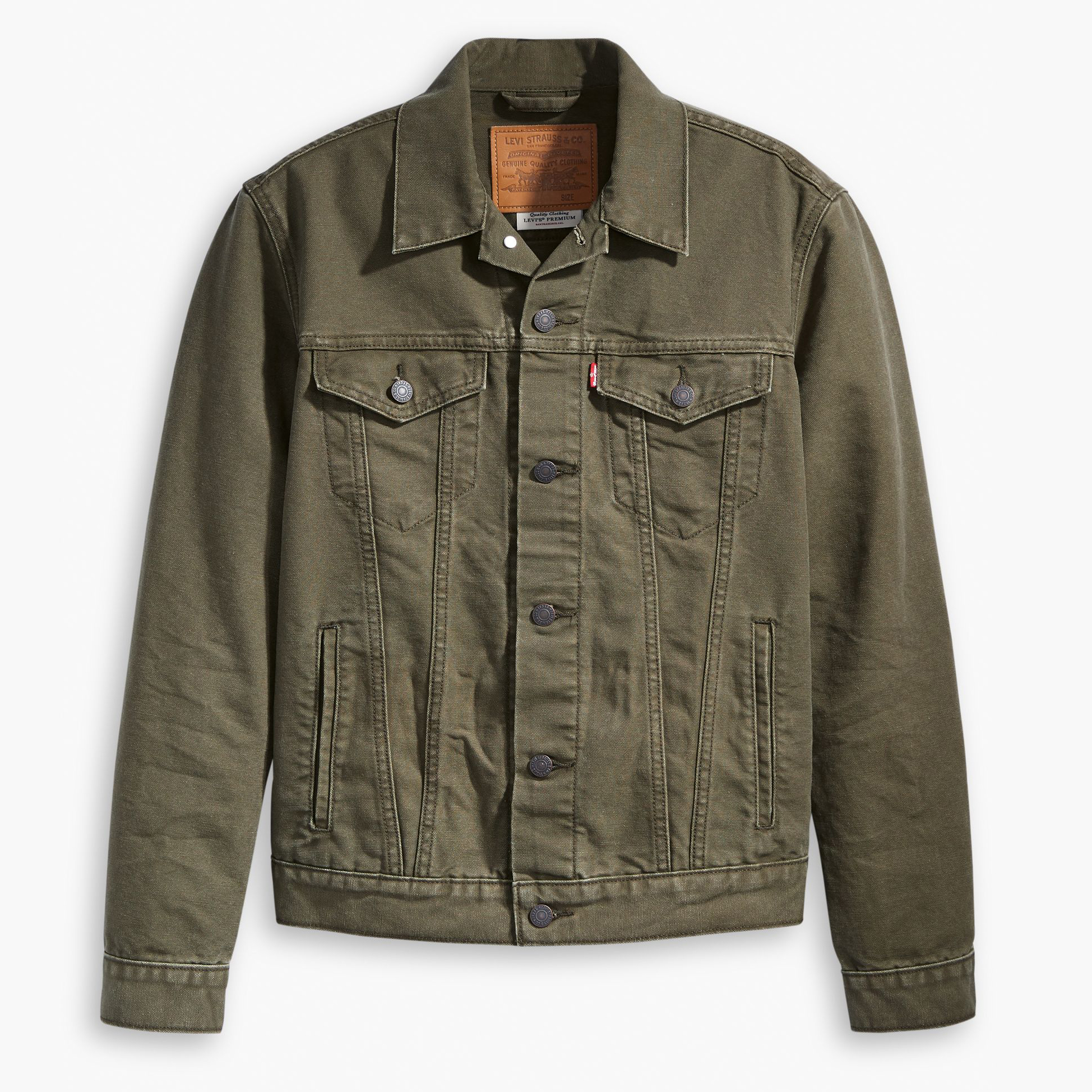 levi's olive jacket