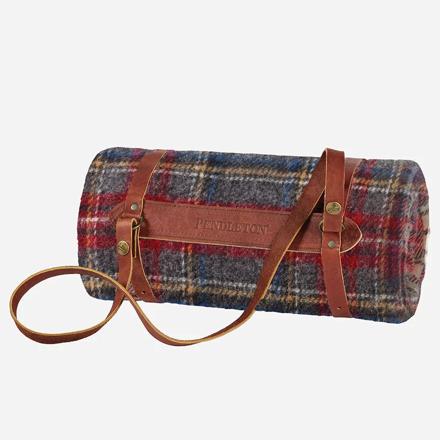 PENDLETON - PENDLETONモーターローブwithレザーキャリア【チャコールスチュワート】 楽天市場】ペンドルトン モーターローブ ブランケット Pendleton