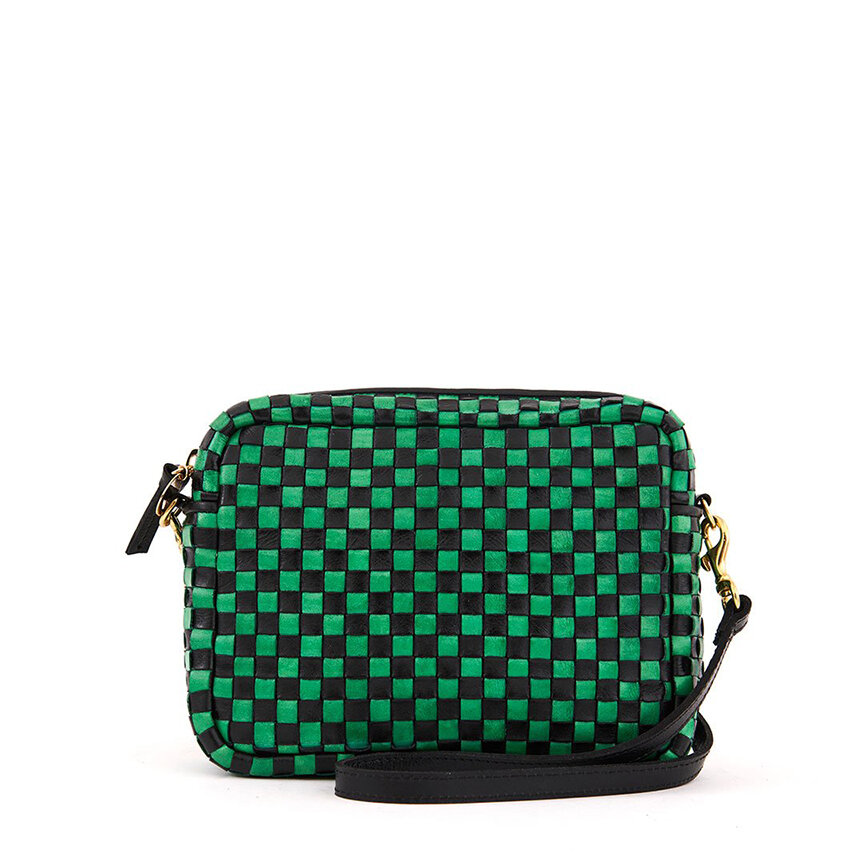 Clare V. Checked Midi Sac - Black Crossbody Bags, Handbags - W2424046