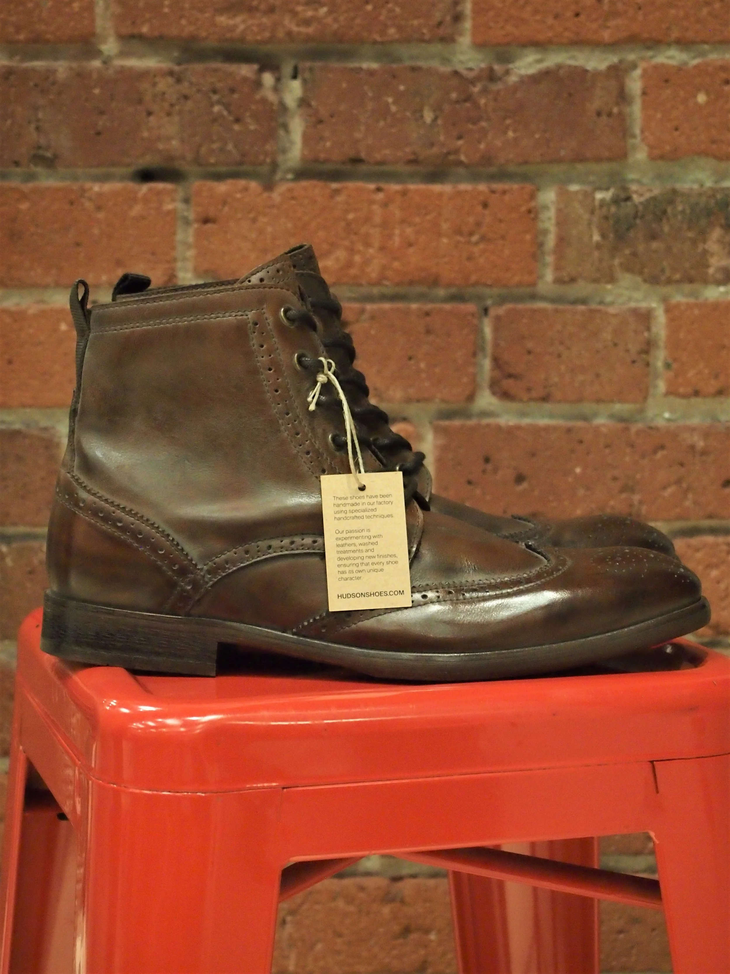 simpson tan brogue boot