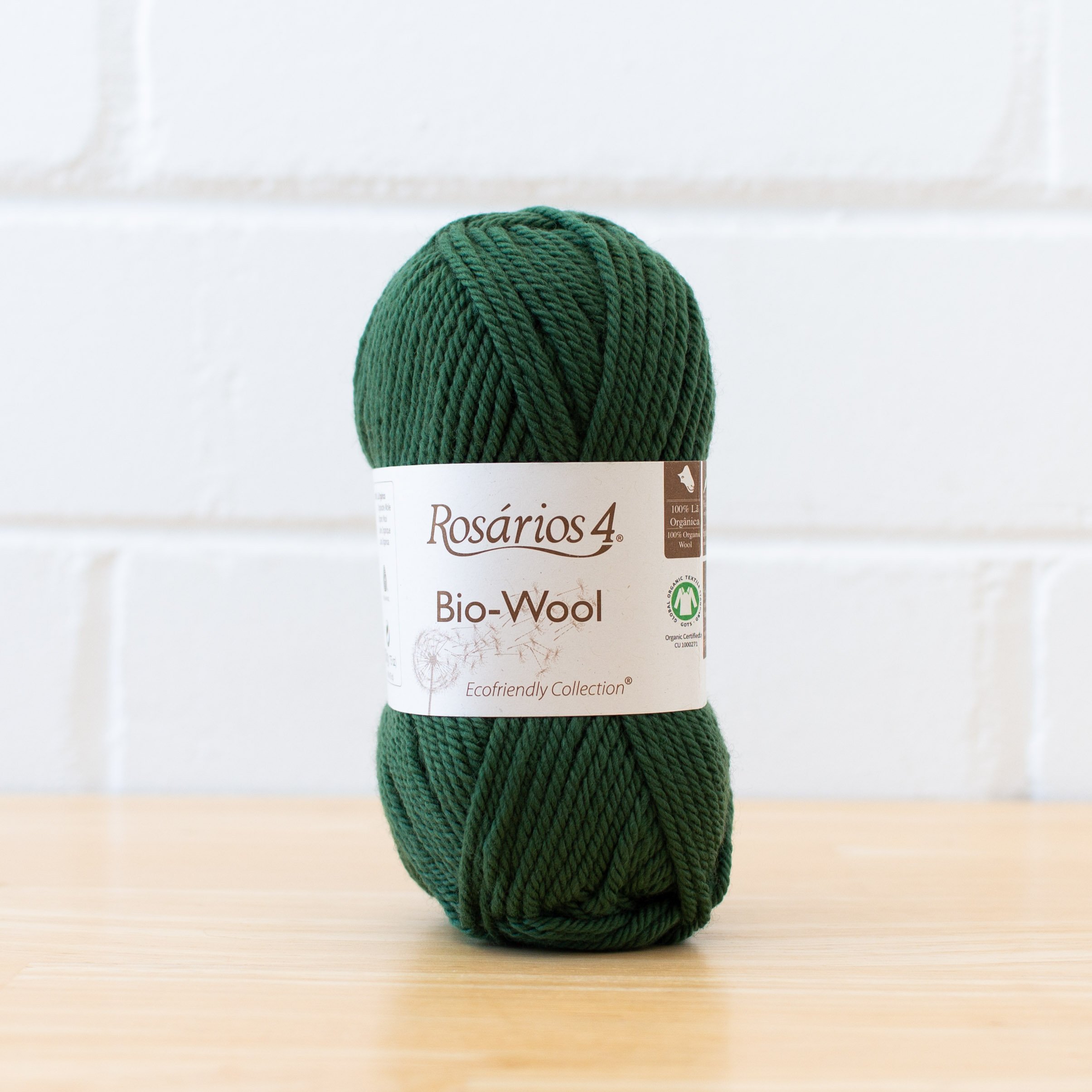 Bio-Wool  Green 07 — Loom + Spindle