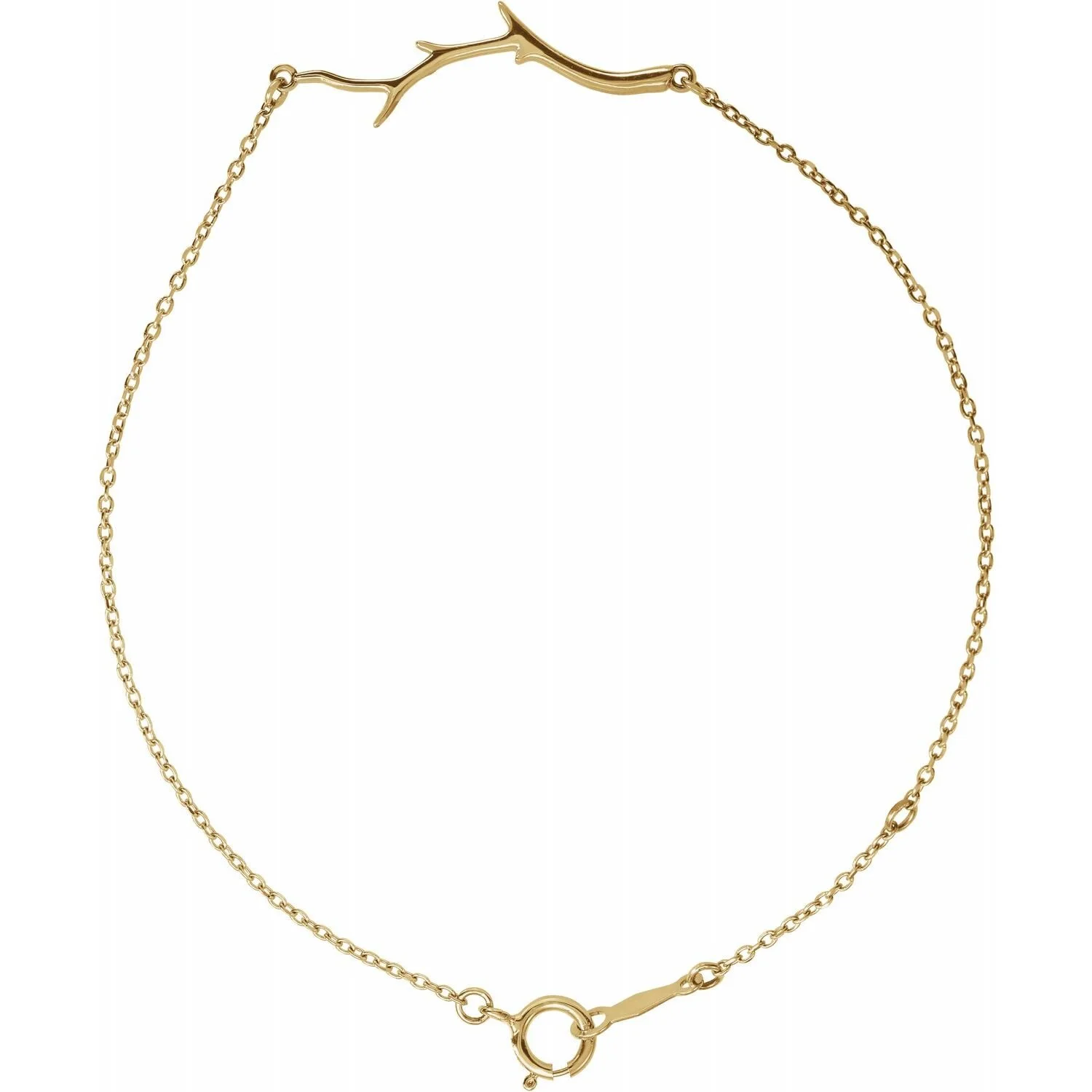 branch bracelet in fourteen karat yellow, white or rose gold