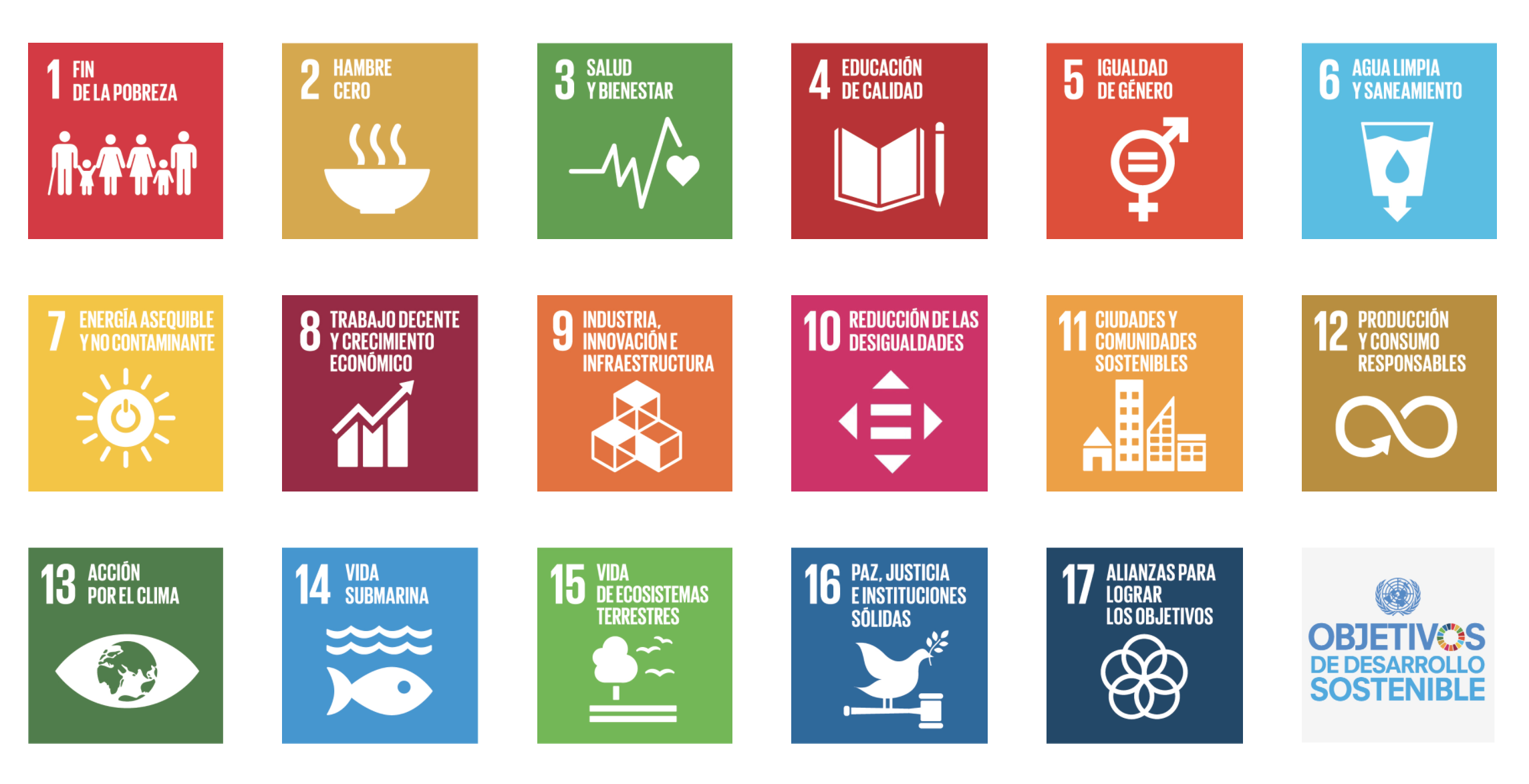 Objetivos de Desarrollo sostenible: 17 objetivos para transformar nuestro mundo / Organización de las Naciones Unidas.