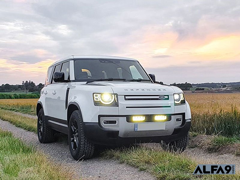 sagsøger at se campingvogn Alfa9 - Triple-R USA Land Rover Defender off road lighting kits — Alfa9  Supply