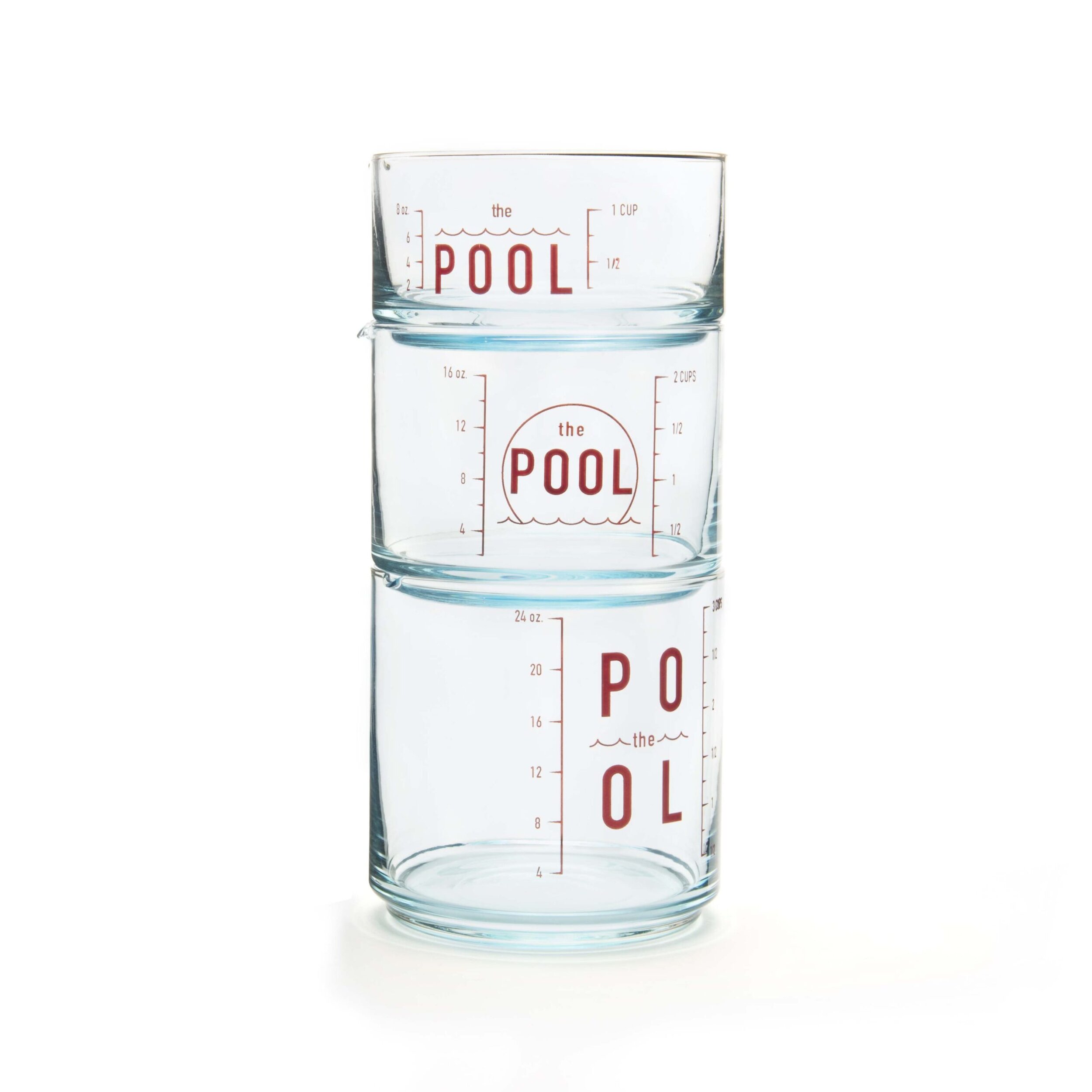 Stacking Measuring Cups by The Pool Glassworks — MCD