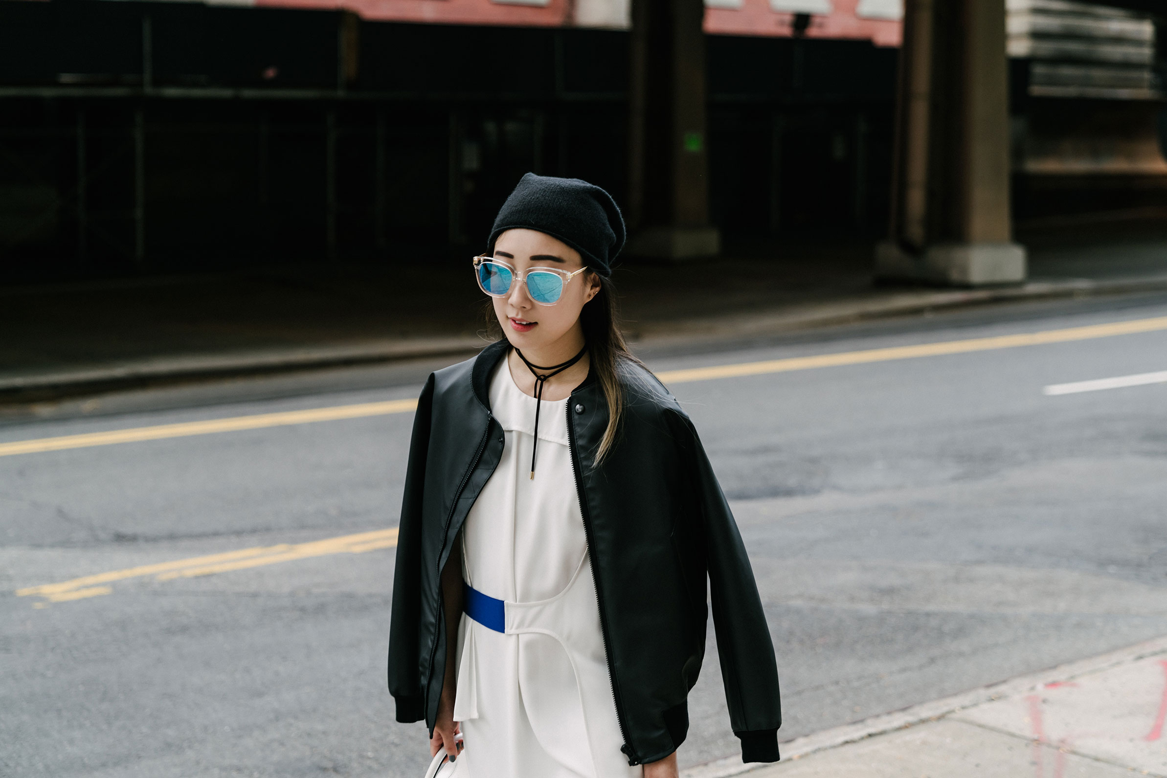 Stuterdheim夹克,PH5连衣裙,温柔的怪物太阳镜,COS Beanie