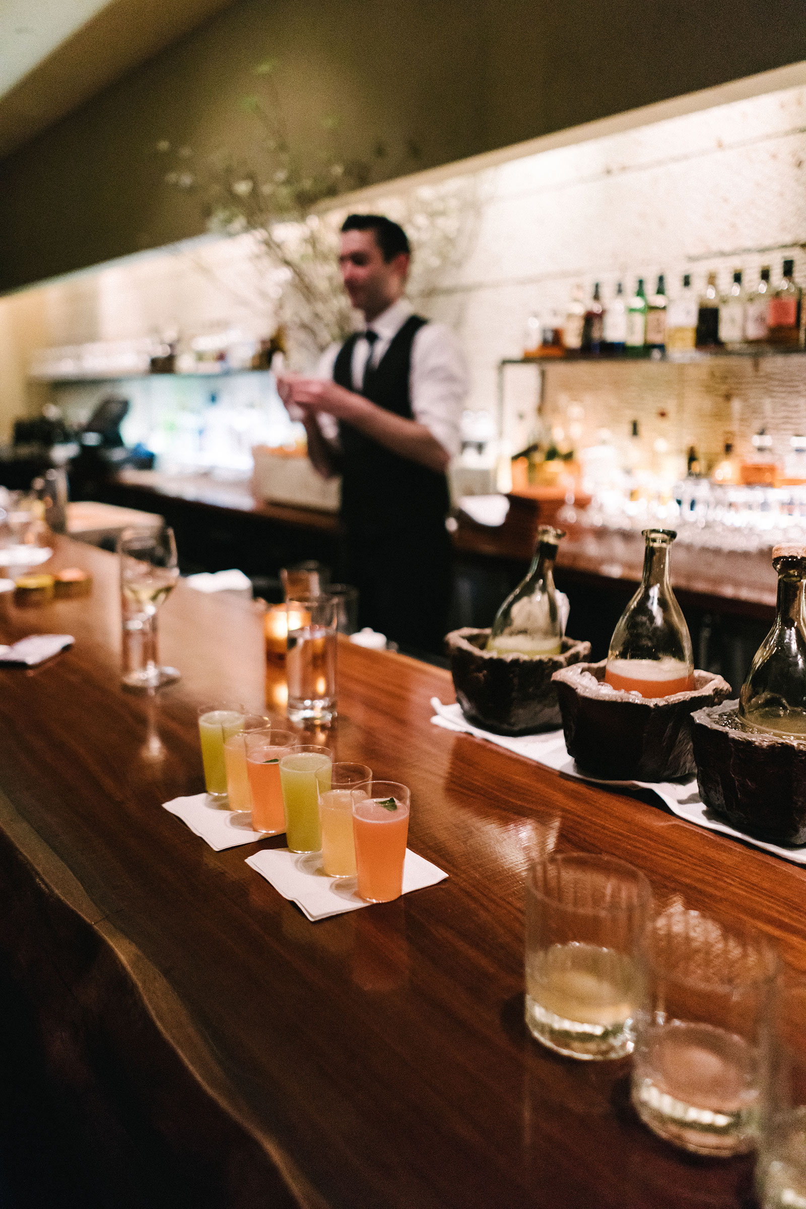 在酒吧Masa欢乐时光,包括鸡尾酒的预览&从Tetsu,Masa即将到来的Tribeca Restaurant,从未见过的菜肴