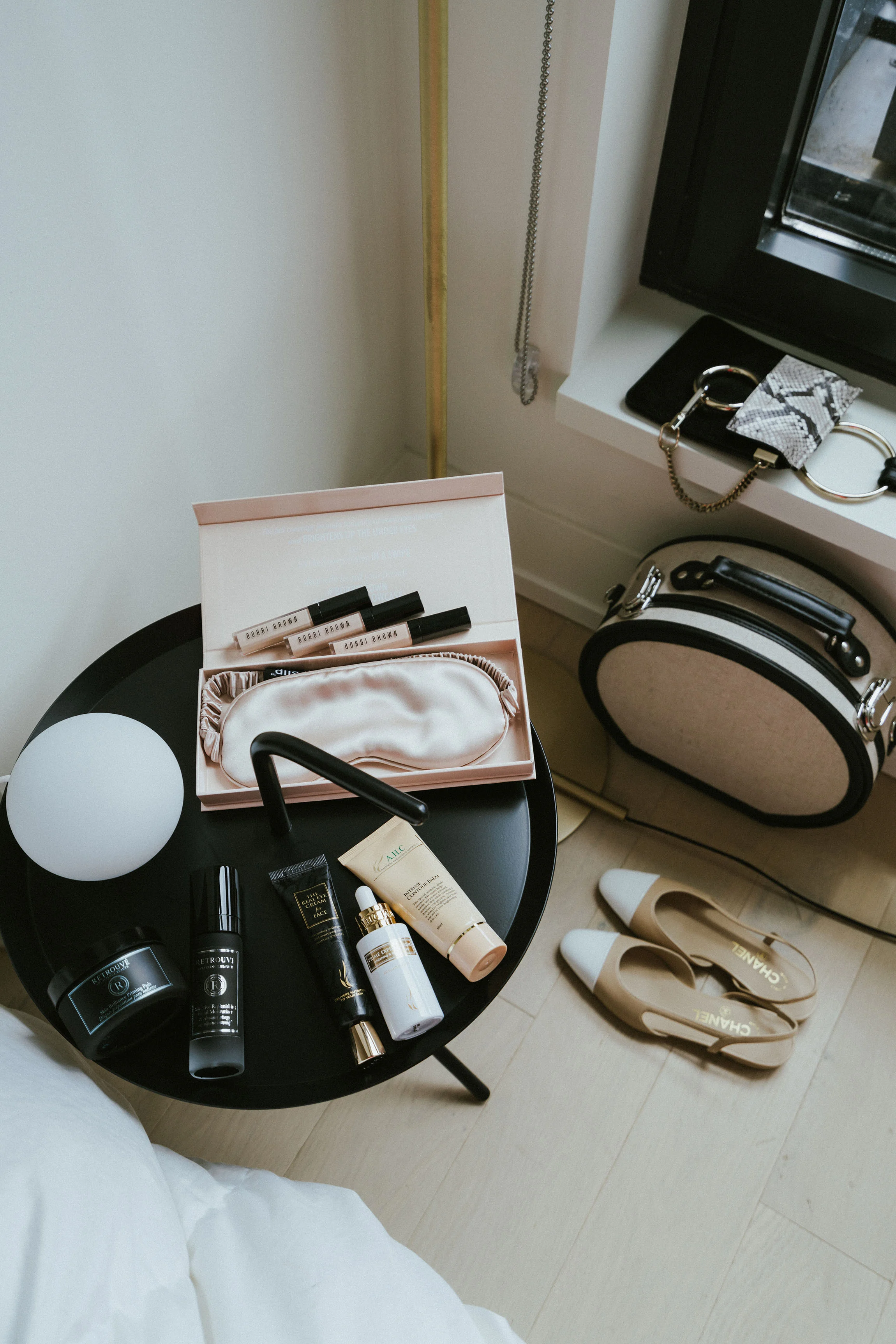 RetrouvéSkincare,A.H.C. Skincare,Bobbi Brown遮瑕膏,滑眼罩,香奈儿凉鞋,蒸汽管箱包,Chloé包