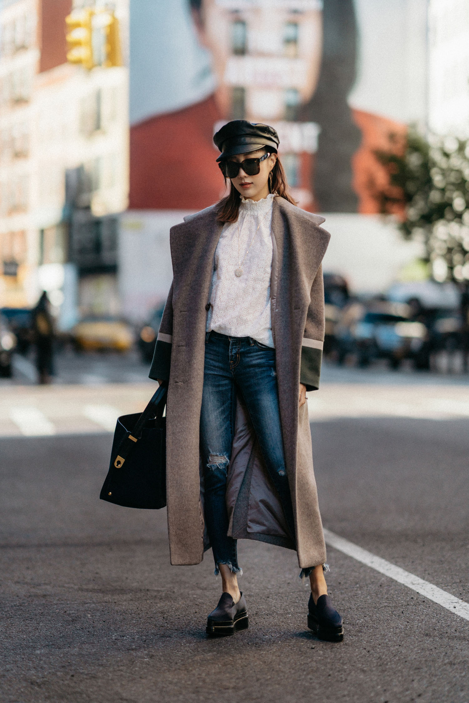 Lie Collection Coat,Sézane上衣,Moussy Denim,七,鞋鞋,埃里克吉瓦茨帽,CVC石头项链