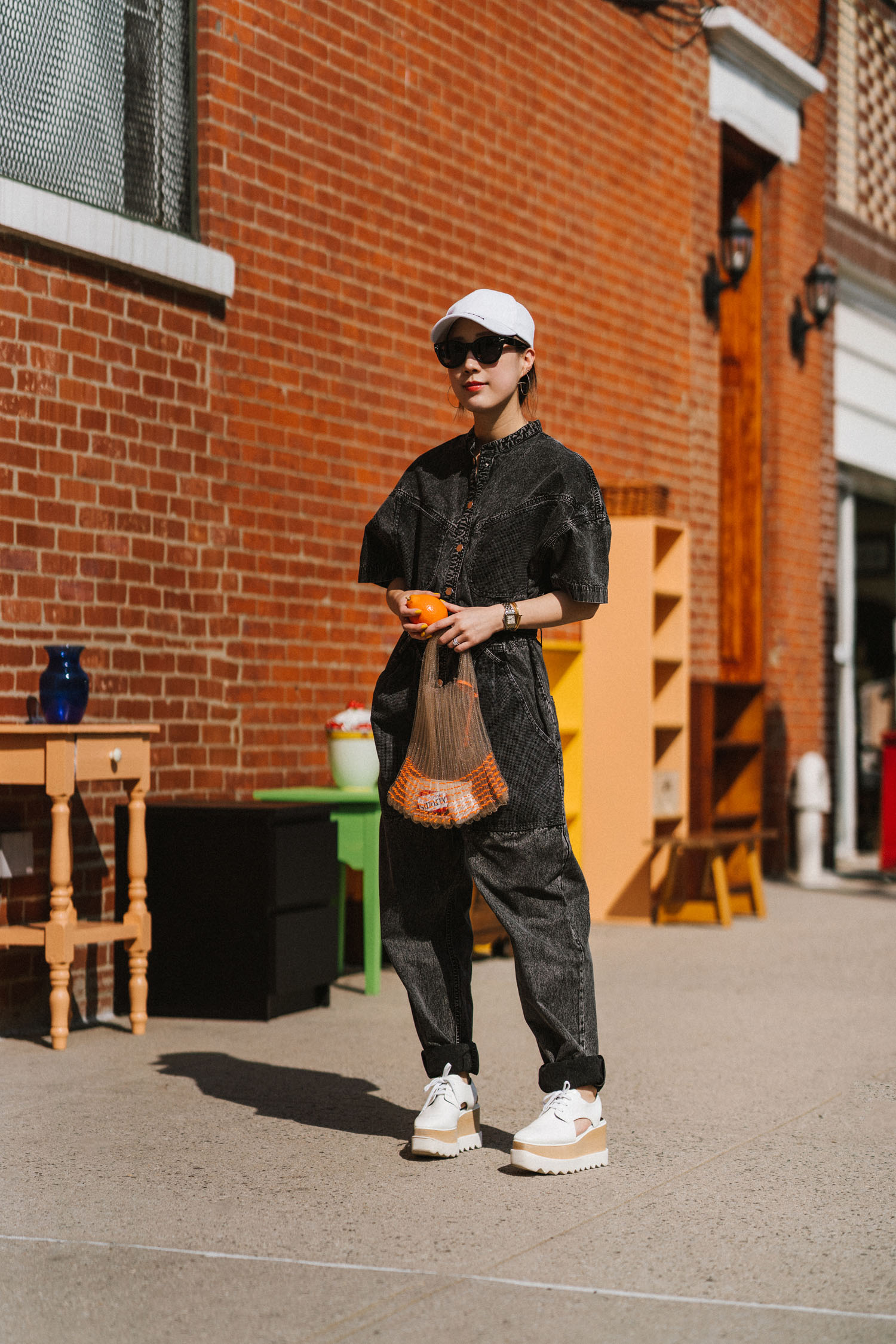 Isabel Marant Jumpsuit.,Stella McCartney Shoes,Jil Sander Bag,Balenciaga帽