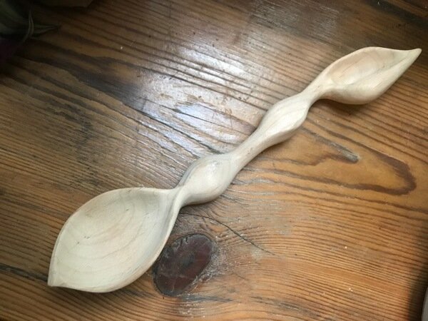 Here is the almost completed spoon.