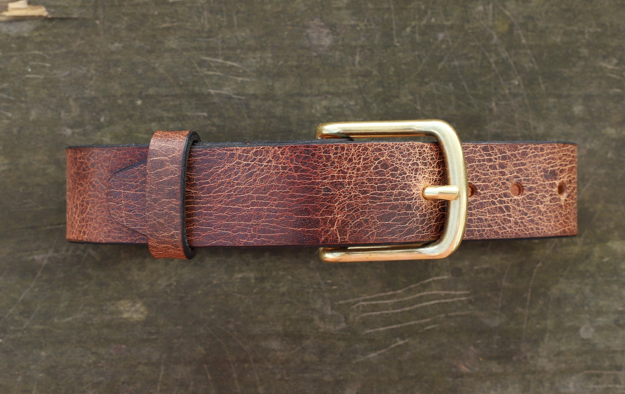 American Bridle Leather in Ranch Brown — Masada Leather