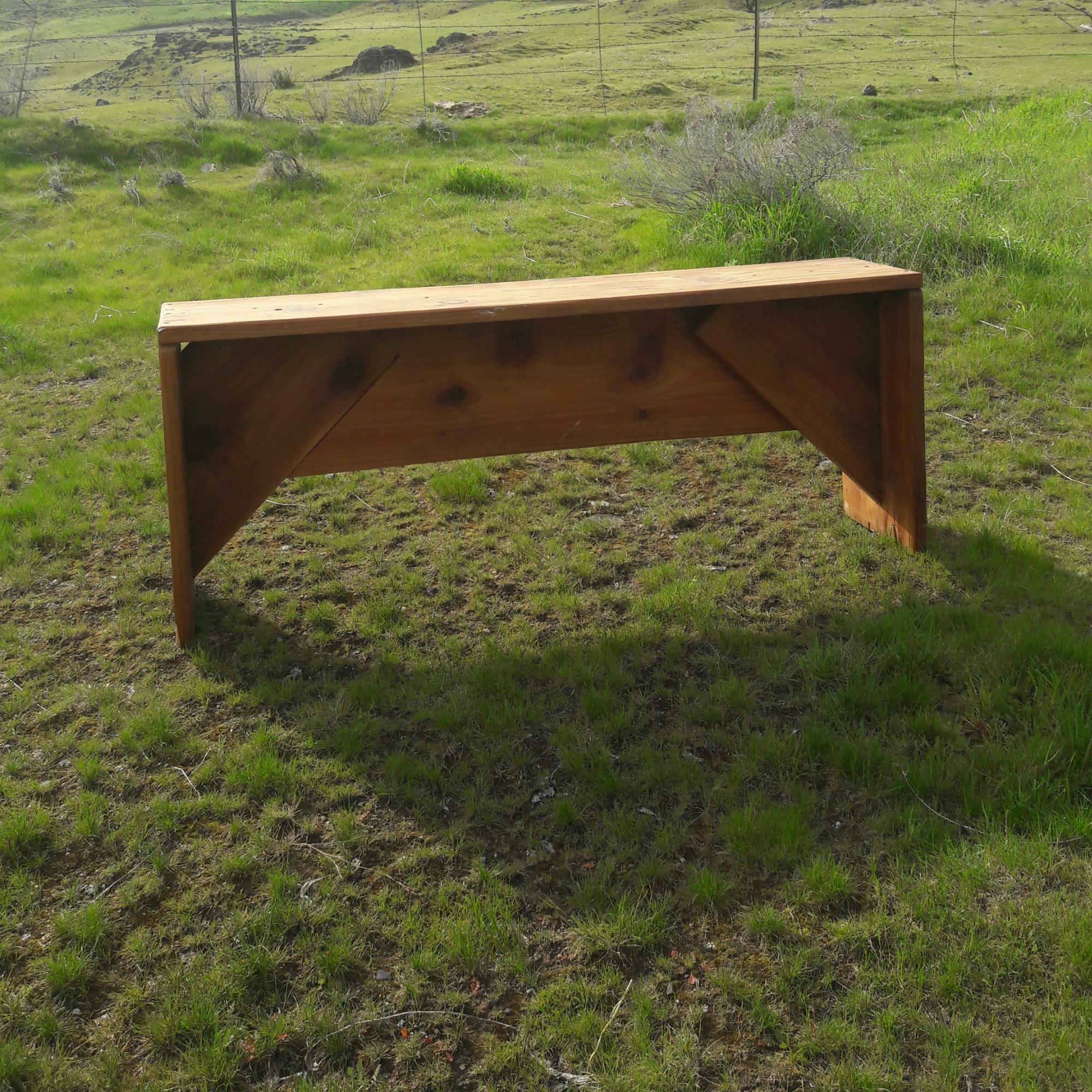 Wooden Bench Power Of Love Rentals