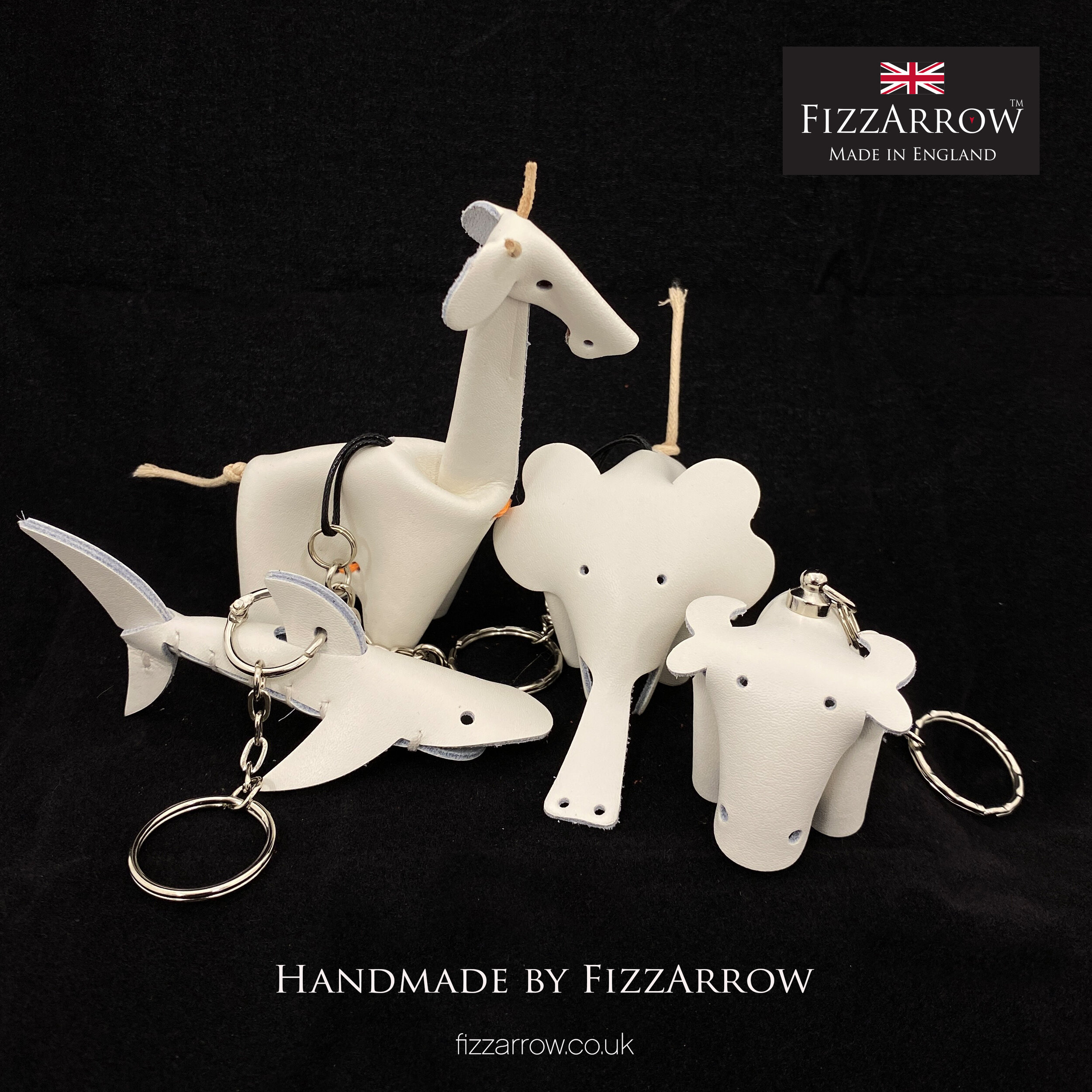 The FizzArrow Leather Elephant. Bag Charms and Key rings. — FizzArrow Made  in England