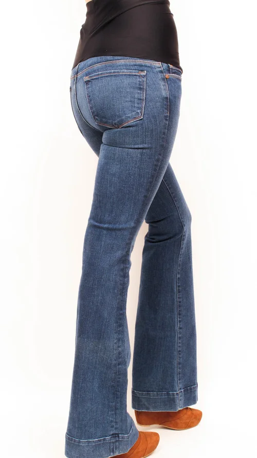 bell bottom maternity jeans