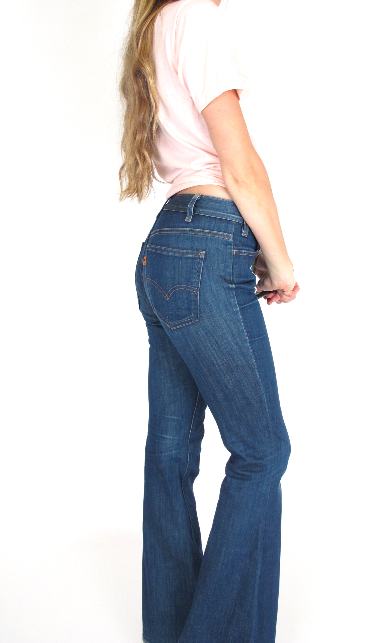 womens levi bell bottom jeans