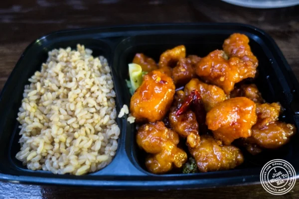 一般TSO鸡肉  Lo Fatt Chow,健康的中国菜,在霍博肯,NJ