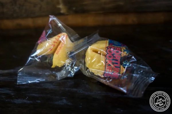 幸运的饼干  Lo Fatt Chow,健康的中国菜,在霍博肯,NJ