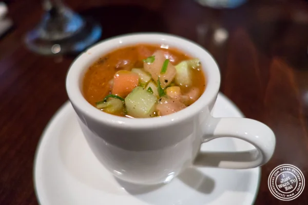 Gazpacho.. at Ponty Bistro在纽约,纽约