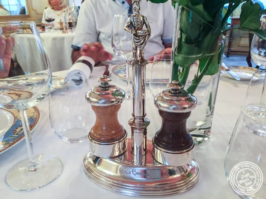 Salt and pepper at L'Auberge du Pont de Condongesof Paul Bocuse in France