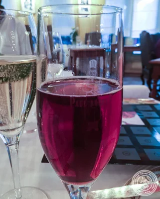 House cocktail at L'Auberge du Pont de Condongesof Paul Bocuse in France