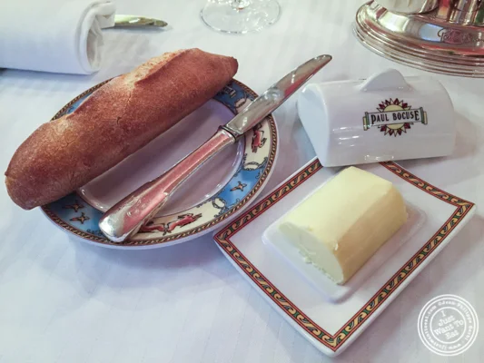 Bread and butter at L'Auberge du Pont de Condongesof Paul Bocuse in France