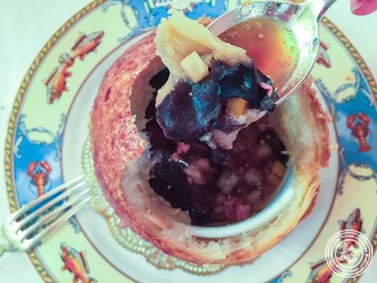 Soupe aux truffes VGE at L'Auberge du Pont de Condongesof Paul Bocuse in France